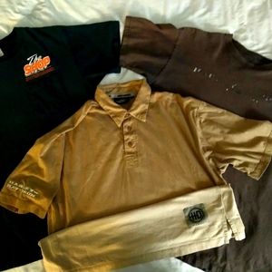 Lot of 3 Harley Davidson Motorcycle T Shirts Size Large